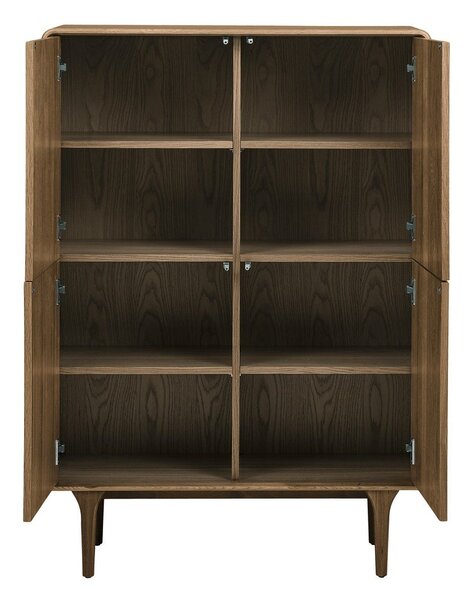 Тъмнокафяво шкафче от декор от дъб 100x140x40 cm Darwin – House Nordic