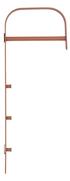 Метална стенна стойка за дрехи в цвят кафяв коняк 30x80x3 cm Gresto – House Nordic