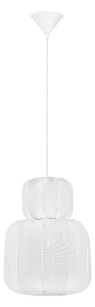 Текстилно висящо осветително тяло в матово бял цвят ø 28 cm Delina – Nova Luce