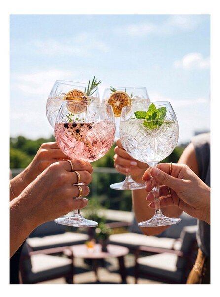 Кристални чаши в комплект 4 бр. за джин 650 ml Melodia – Lyngby Glas