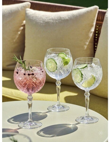 Кристални чаши в комплект 4 бр. за джин 650 ml Melodia – Lyngby Glas