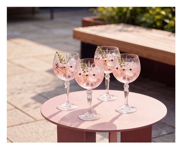 Кристални чаши в комплект 4 бр. за джин 650 ml Melodia – Lyngby Glas