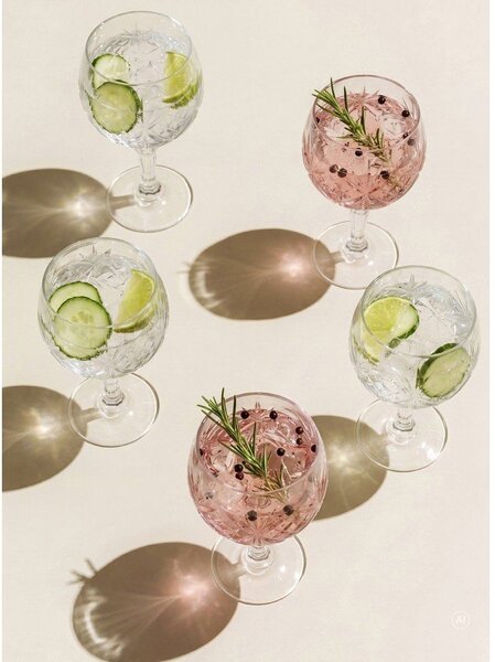 Кристални чаши в комплект 4 бр. за джин 650 ml Melodia – Lyngby Glas
