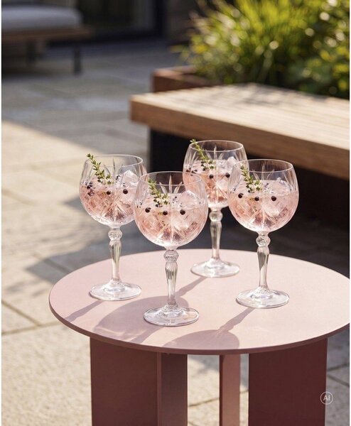 Кристални чаши в комплект 4 бр. за джин 650 ml Melodia – Lyngby Glas
