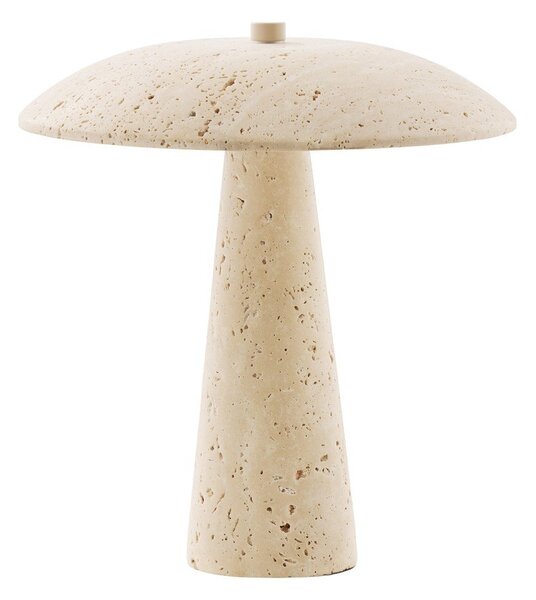 Бежова каменна LED настолна лампа (височина 25,5 cm) Consett – House Nordic
