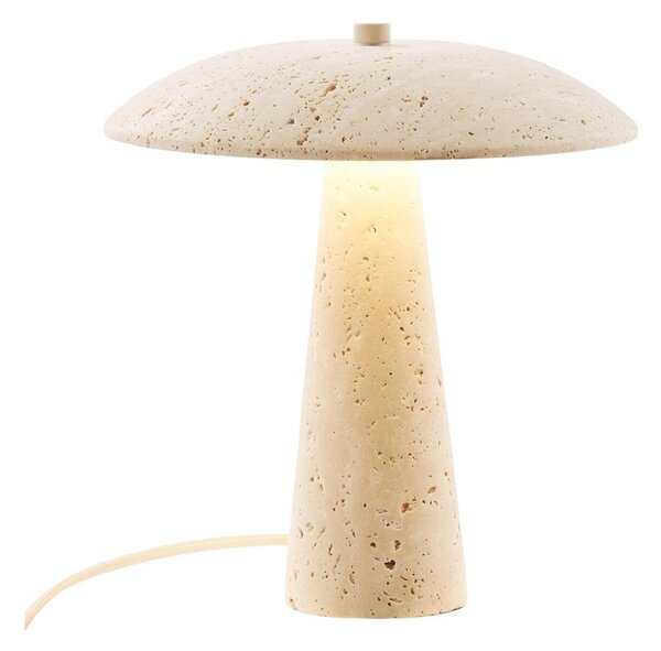 Бежова каменна LED настолна лампа (височина 25,5 cm) Consett – House Nordic