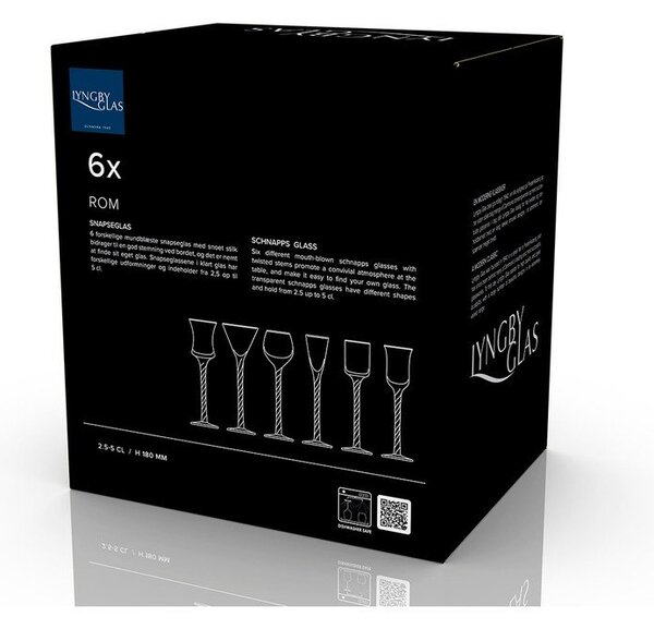 Чаши в комплект 6 бр. за шотове 50 ml Roma – Lyngby Glas