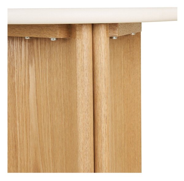 Кръгла странична масичка с бетонен плот ø 50 cm Motril – House Nordic