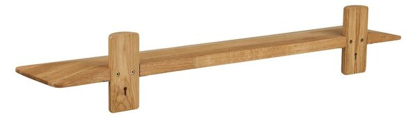 Стенен рафт от масивен дъб в светло естествен цвят 110 cm Calcata – House Nordic