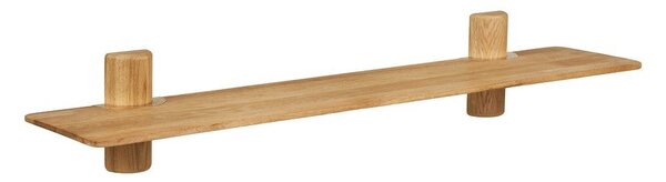 Стенен рафт от масивен дъб в светло естествен цвят 110 cm Calcata – House Nordic