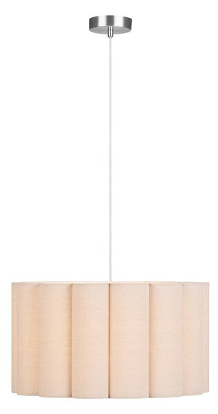Бежово ленено висящо осветително тяло ø 45 cm Watton – House Nordic