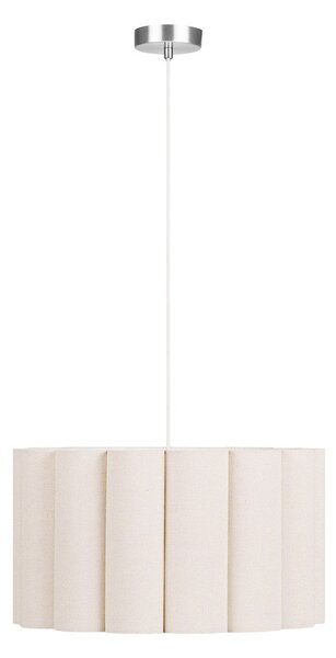 Бежово ленено висящо осветително тяло ø 45 cm Watton – House Nordic
