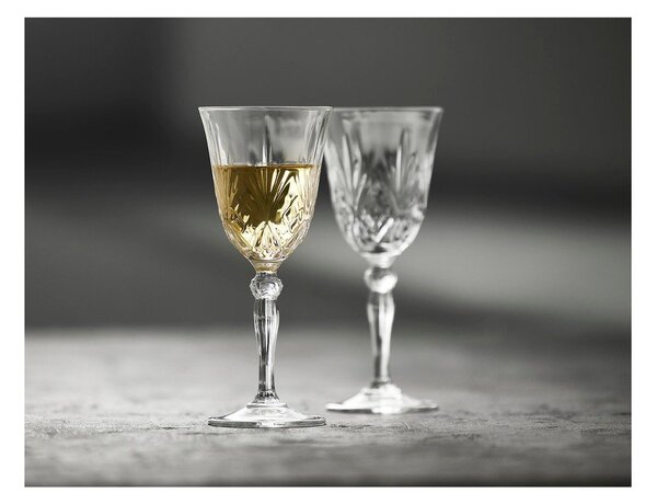 Кристални чаши в комплект 4 бр. за вино 210 ml Melodia – Lyngby Glas