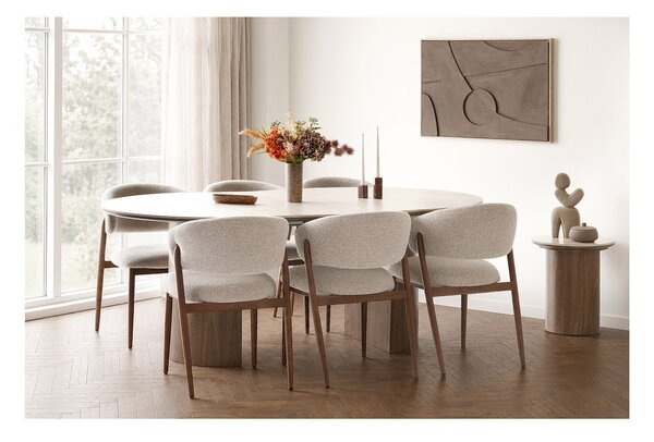 Кръгла странична масичка с керамичен плот ø 45 cm Delphi – House Nordic