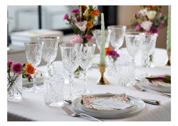 Кристални чаши в комплект 4 бр. за вино 270 ml Melodia – Lyngby Glas