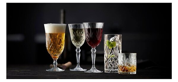 Кристални чаши в комплект 4 бр. за вино 270 ml Melodia – Lyngby Glas
