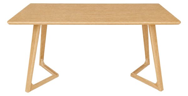 Трапезна маса PENDRA mdf с крака от масивна дървесина, покритие sonoma 150x80x75см