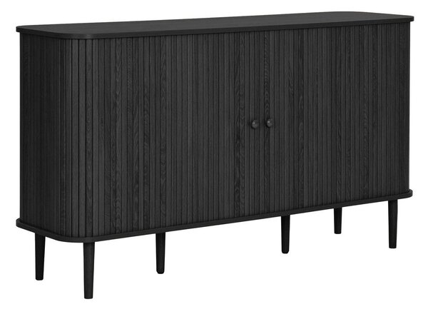 Черен скрин от масивен бор 140x79x40 cm Nikko – House Nordic