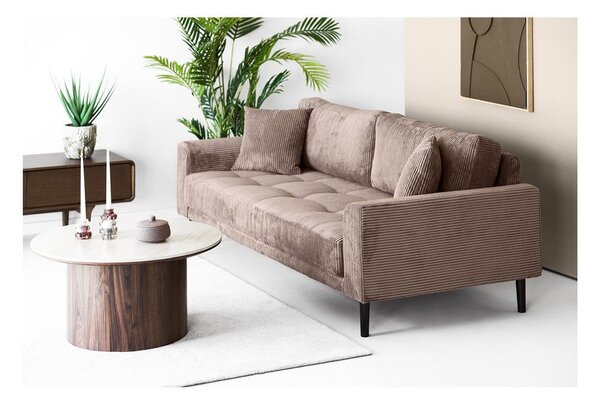 Кафяв диван от рипсено кадифе 210 cm Lido – House Nordic