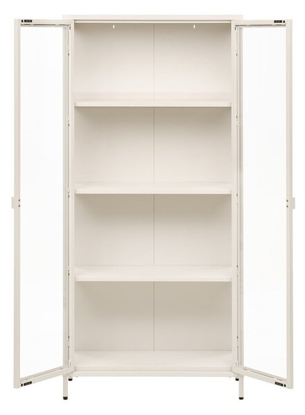 Кремава стоманена витрина 80x175x35 cm Brisbane – House Nordic