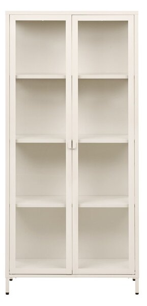 Кремава стоманена витрина 80x175x35 cm Brisbane – House Nordic