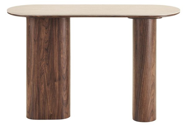 Бежова/тъмнокафява конзолна маса с керамичен плот 40x120 cm Delphi – House Nordic