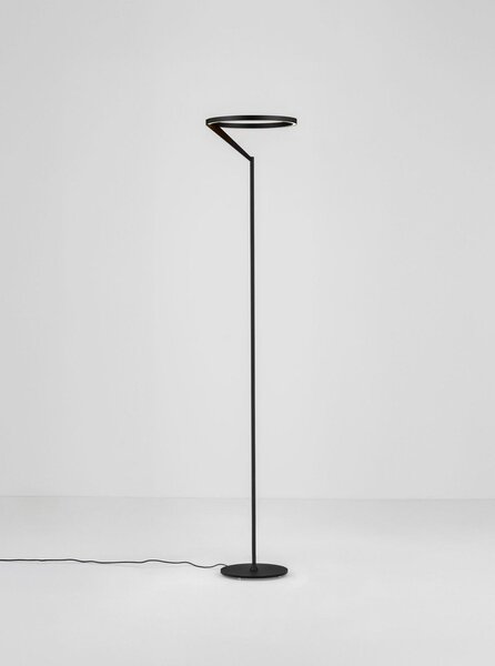 Матово черно алуминиева LED затъмняваща се подова лампа (височина 168 cm) Tilia – Nova Luce