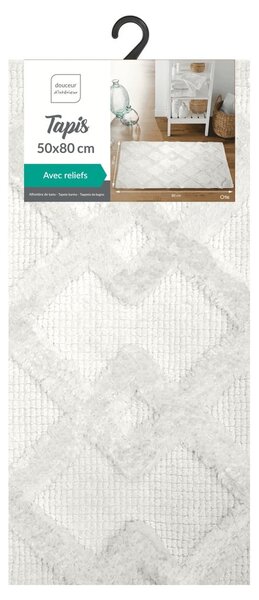 Кремав килим за баня 50x80 cm Otis – douceur d'intérieur