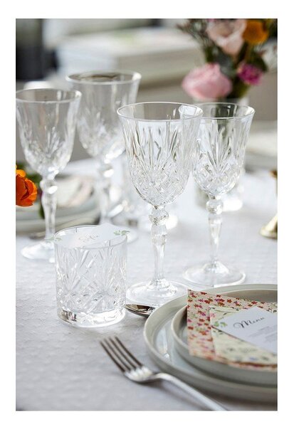 Кристални чаши в комплект 4 бр. за вино 270 ml Melodia – Lyngby Glas