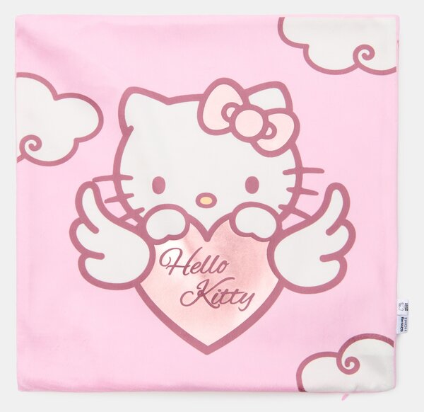 Sinsay - Калъфка за възглавница Hello Kitty - пастелнорозово