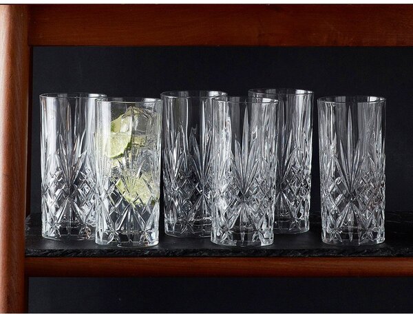 Кристални стъклени чаши в комплект 6 бр. за коктейли 360 ml Melodia – Lyngby Glas