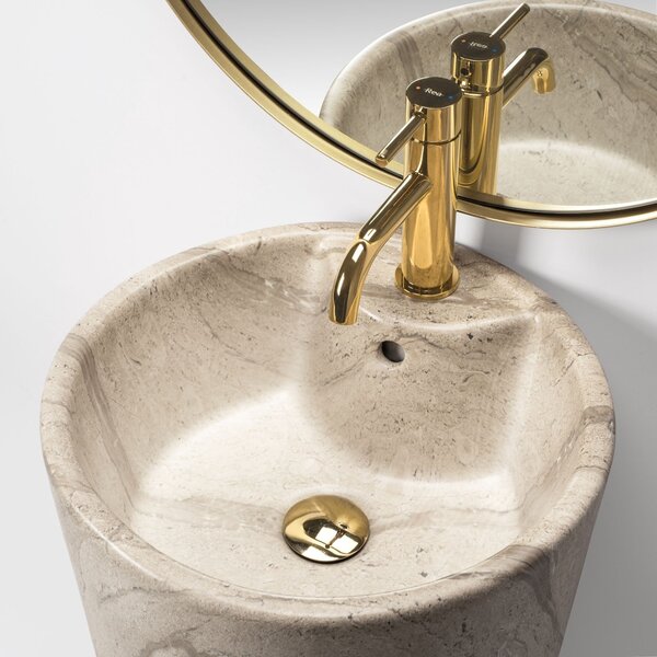 Умивалник-Свободностоящ Rea Blanka Natural Matt Marble