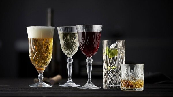 Кристални стъклени чаши в комплект 6 бр. за коктейли 360 ml Melodia – Lyngby Glas