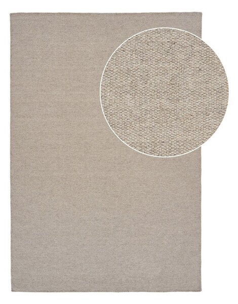 Кафяво-сив килим със смес от вълна 160x230 cm Nila – House Nordic