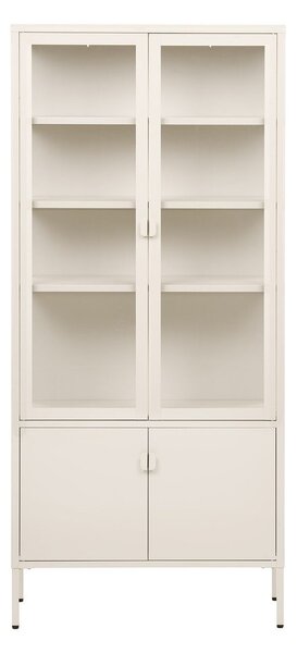 Кремава стоманена витрина 80x180x35 cm Brisbane – House Nordic