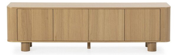 Маса за телевизор от декор от дъб в естествен цвят 180x50,5x40 cm Padoc – MOME