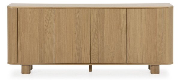 Скрин от декор от дъб в естествен цвят 180x75x40 cm Padoc – MOME