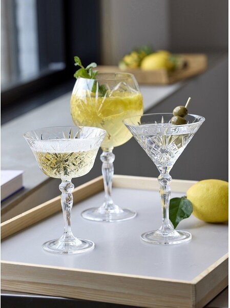 Кристални чаши в комплект 4 бр. за коктейли 210 ml Melodia – Lyngby Glas