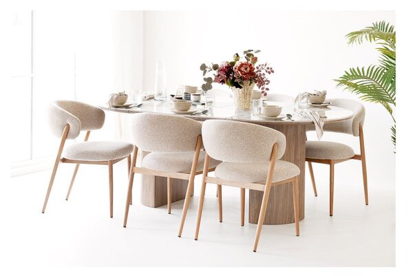 Сиво-бежова керамична ваза (височина 23,5 cm) – House Nordic