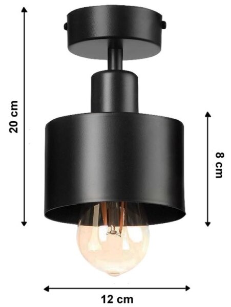 Повърхностно монтиран Полилей BODO 1xE27/60W/230V