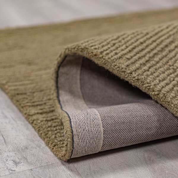 Ръчно изработен вълнен килим в цвят каки 200x290 cm Harris Boucle – Flair Rugs