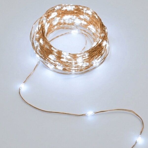 Aigostar - Соларен LED гирлянд 200xLED/8 режима 22m IP65 студена бяла светлина 800 mAh