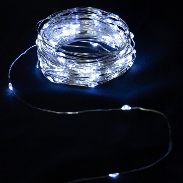 Aigostar - LED гирлянд 50xLED/3xAA 5,3m студено бяло