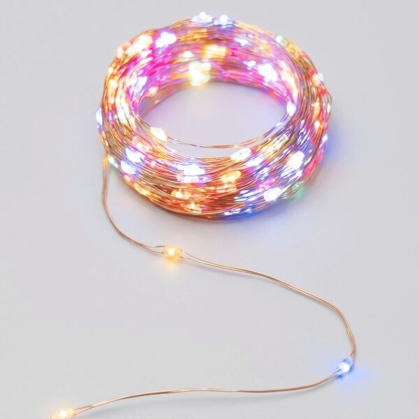 Aigostar - Соларен LED гирлянд 200 LED / 8 режима, 22 м, IP65, мултицветен, 800 mAh