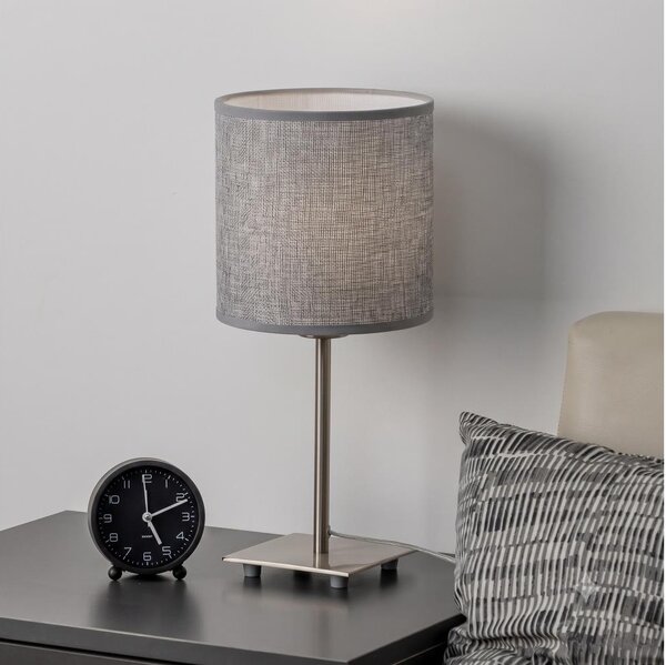 Brilagi - LED настолна лампа NUBILA 1xE27/60W/230V сива