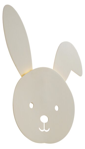Детска стенна лампа бежова с LED 3-степенно димиране - Benny the Bunny