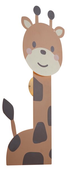 Детска стенна лампа кафява с LED 3-степенно димиране - Gigi the Giraffe