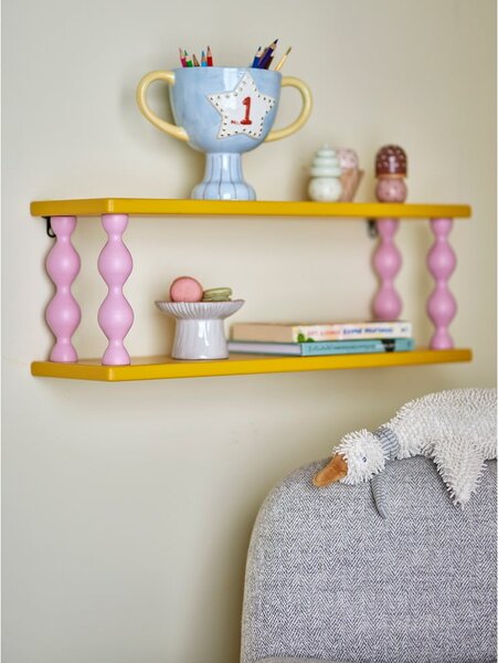 Жълт на няколко нива детски рафт 60 cm Bibiola – Bloomingville Mini