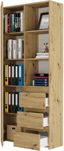 Офис рафт с чекмеджета MODERN B-80-S3 - различни цветови варианти Бял