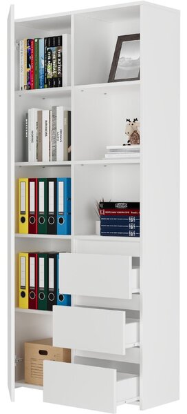 Офис рафт с чекмеджета MODERN B-80-S3 - различни цветови варианти Бял